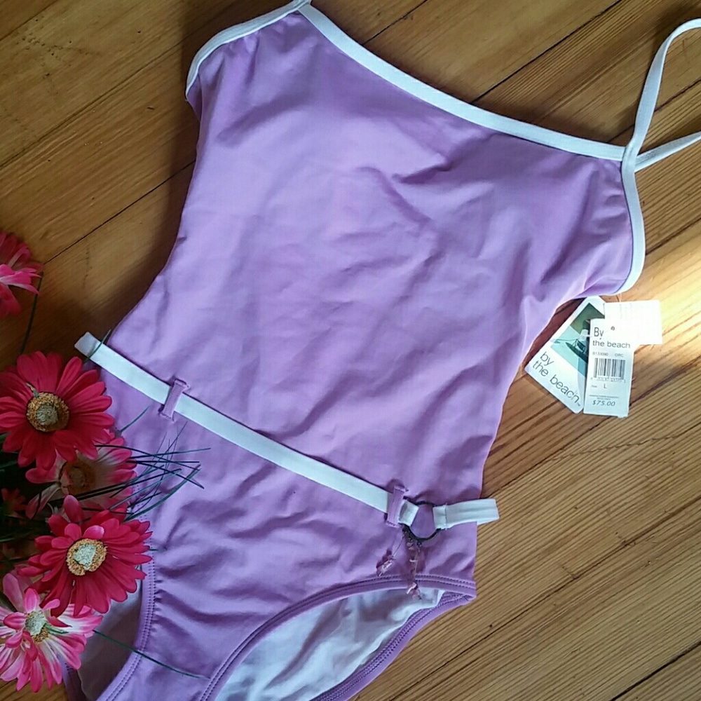 {By The Beach}NWT Lavender One Piece Swim Suit